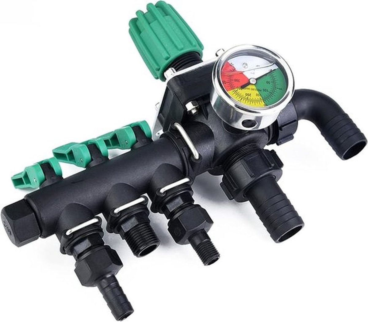 Afsluitventiel watersplitter 3-weg splitter voor landbouwsproeier - corrosiebestendig - ABS-materiaal