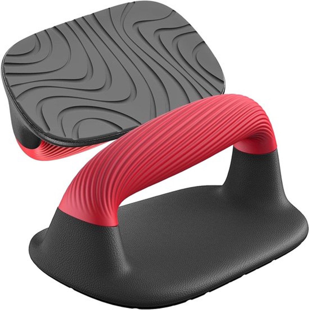 Push-up bars voor krachttraining, antislip handgrepen, ideaal voor fitness en vloertraining, zwart en rood