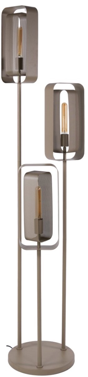 AnLi Style Vloerlamp Mesh Rotate 3L Beige