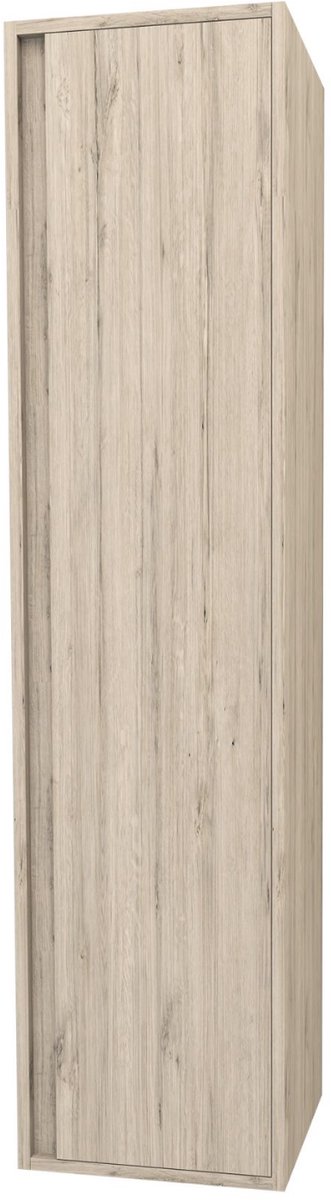 ALONI SALLY hoge badkamerkast – 40x160x40 cm – Licht hout – Softclose