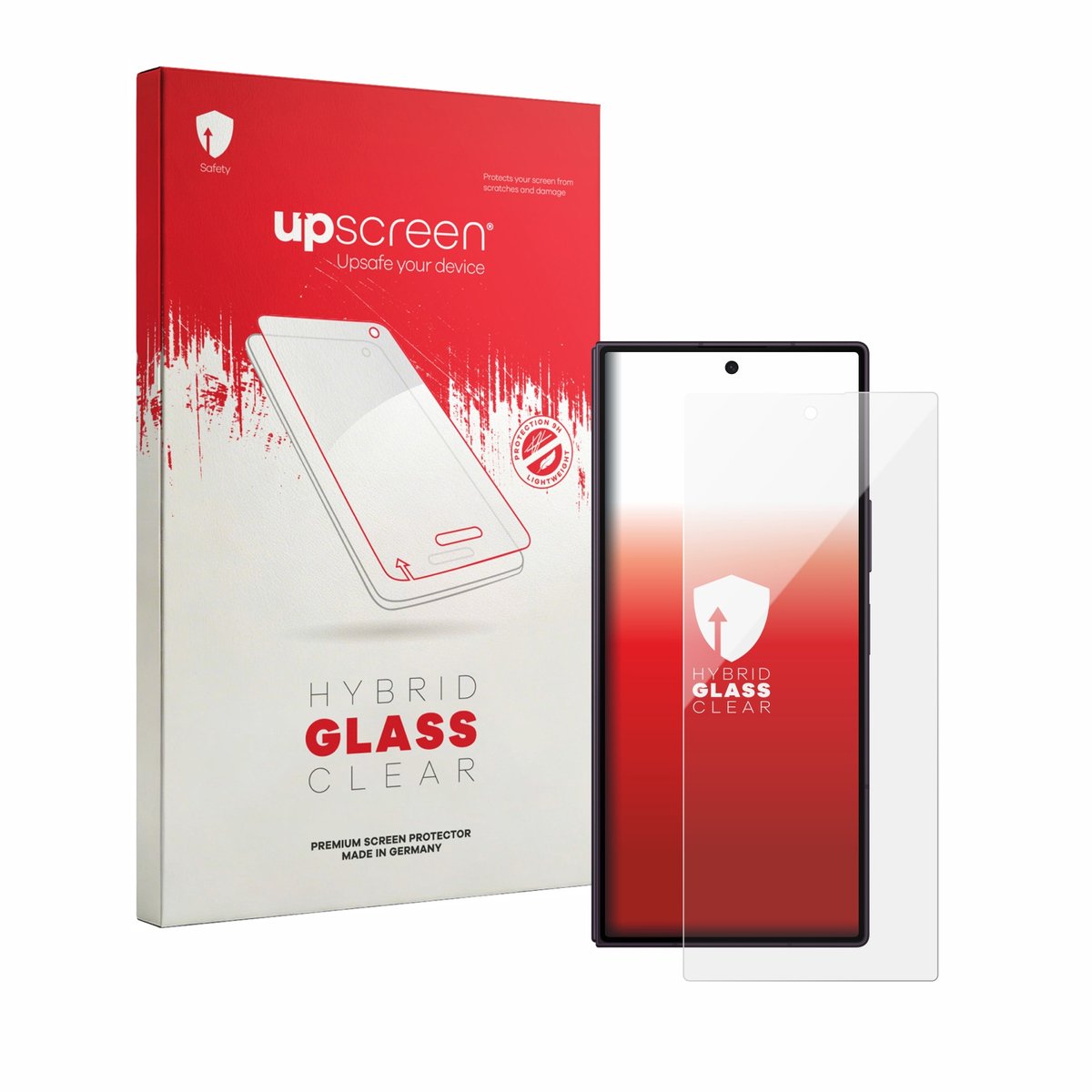 upscreen - Screenprotector voor Samsung Galaxy Z Fold 8 Ultra - Folie Beschermfolie Beschermglas transparant