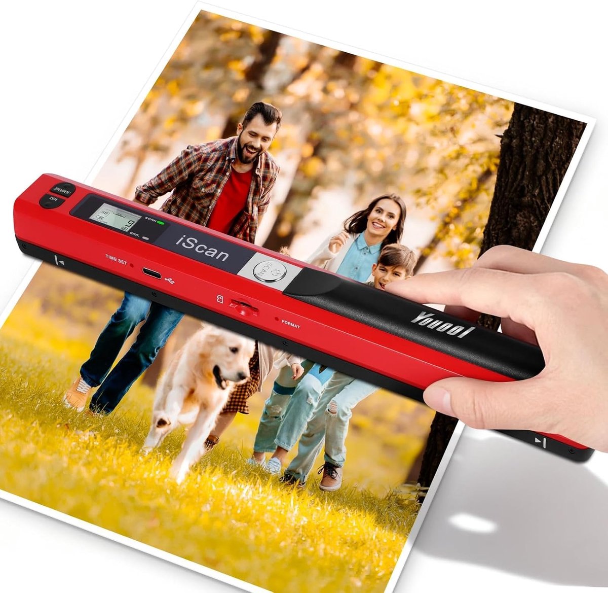 Draagbare scanner A4 900 DPI - Kleurenscannen JPG/PDF - Compact en gebruiksvriendelijk - Ideaal voor documenten - SnelShoppen