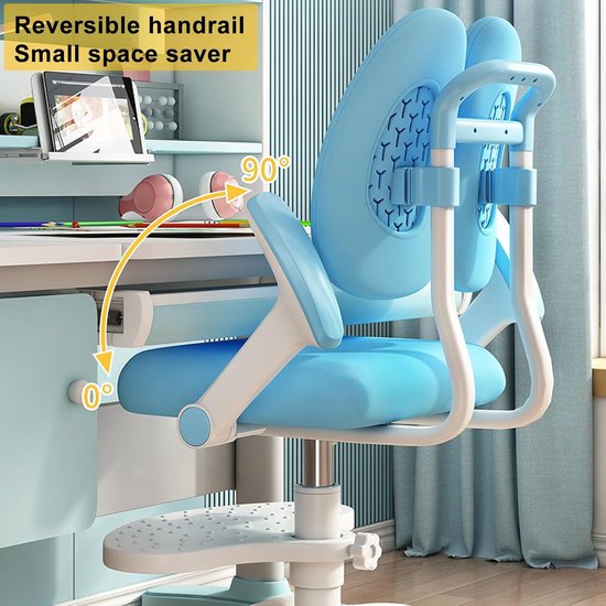 Kinder Bureaustoel - Studie Stoel - Thuis Leren - Verstelbare Diepte & Hoogte - 45 x 45 x 99 cm van Kinder — afbeelding 5