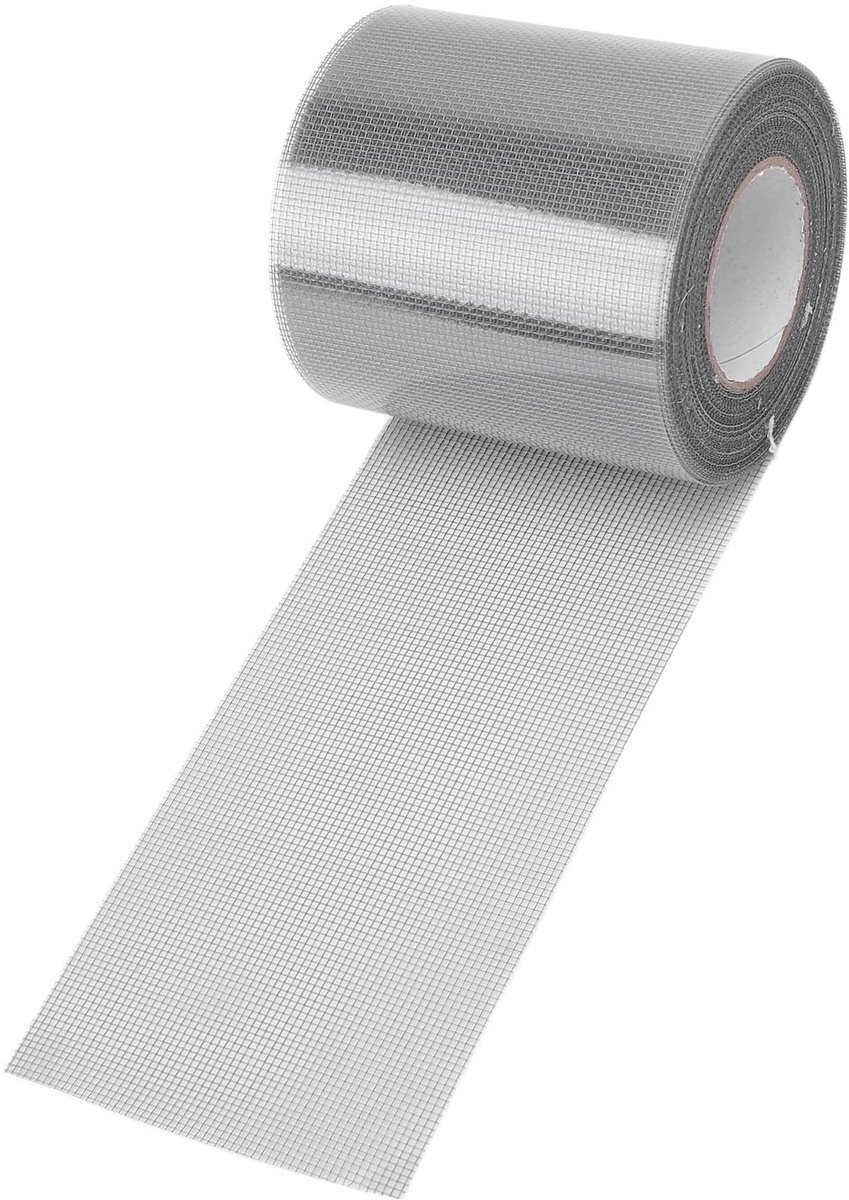 Reparatietape Voor Gaas, 80 mm X 9,15 M Reparatietape Voor Raamgaas 1 Rol Transparante Zelfklevende Reparatiepleister Voor Gaas, Voor Tenten, Kamperen (grijs)