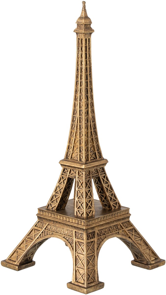 J-Line Eiffeltoren - polyresin - goud - small