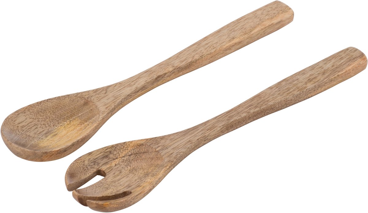 J-Line saladebestek - hout - naturel