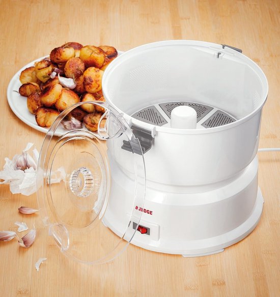 Aardappelschilmachine - Keukengadget - Eenvoudig schillen - Volledig automatisch - 28 x 28 x 29 cm - Wit — afbeelding 3