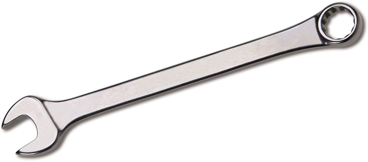 Ringsleutel 30 mm CrV Gepolijst - Plat en Ring