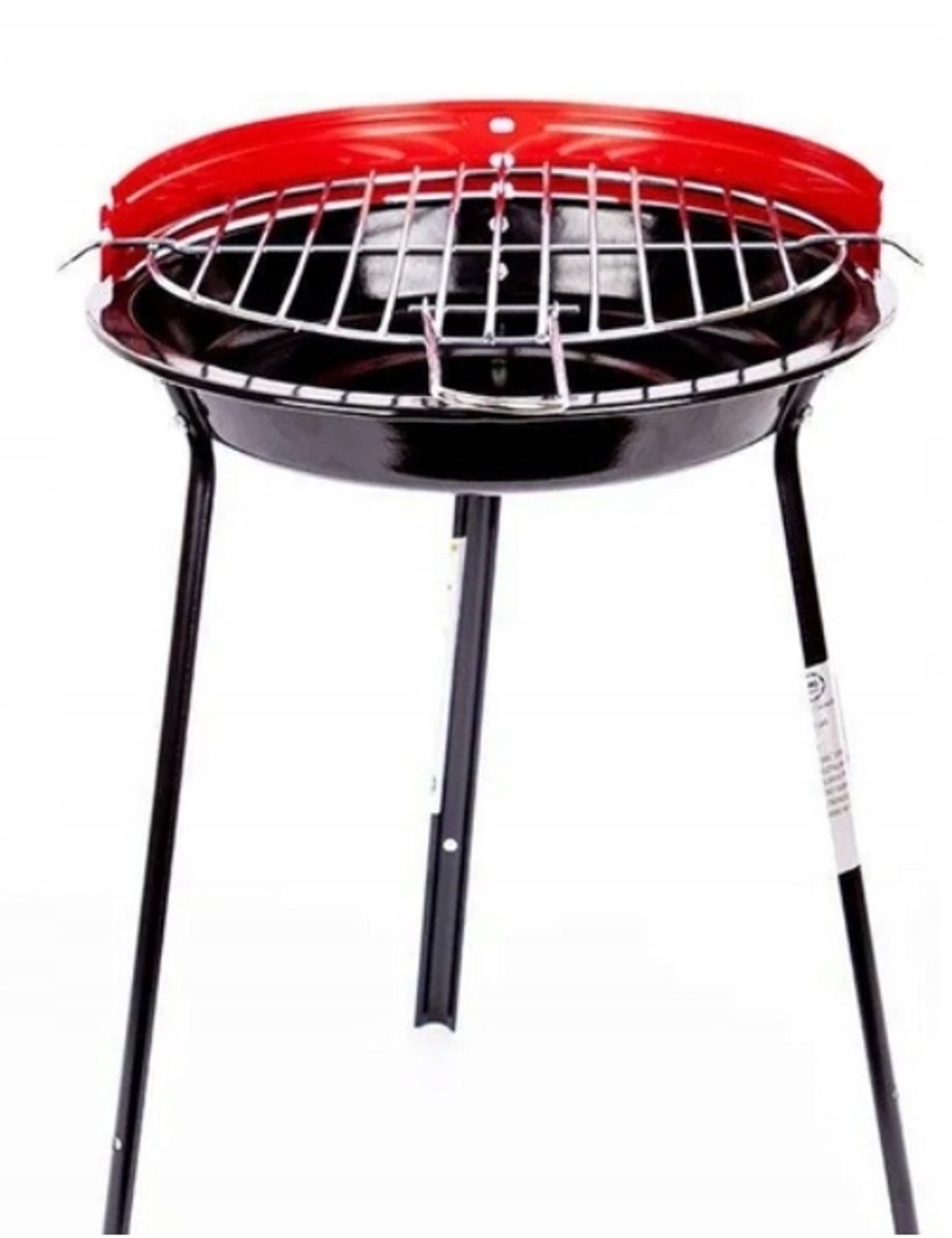 Compacte Houtskoolgrill voor Tuin & Picknick - 30x30x44cm