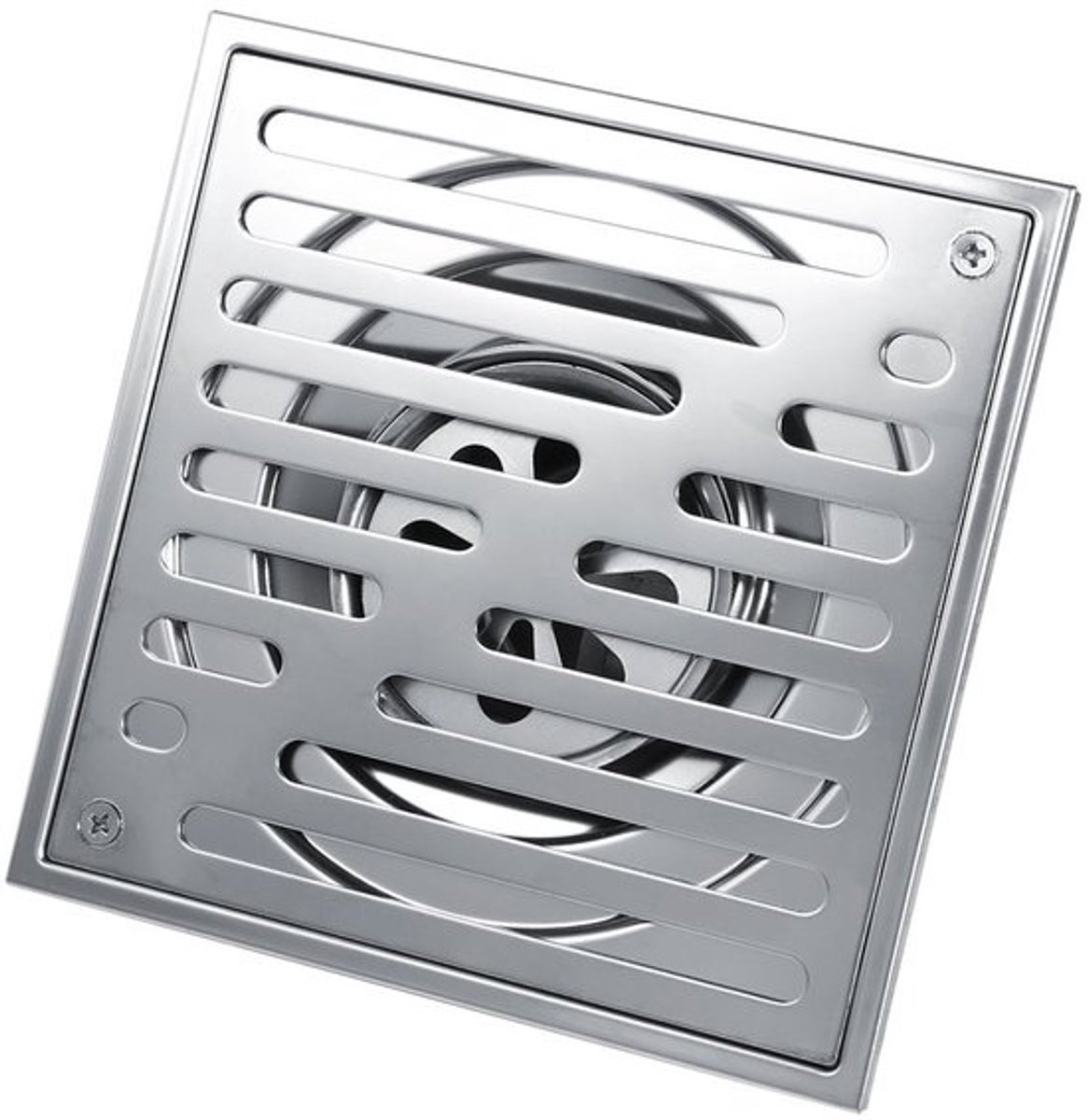 Afvoerzeef Roestvrij Staal - Afvoerplug - Afvoerstop - Afvoer ontstopper - Douche - Haarvast en duurzaam 150x150 mm - Afvoerputje