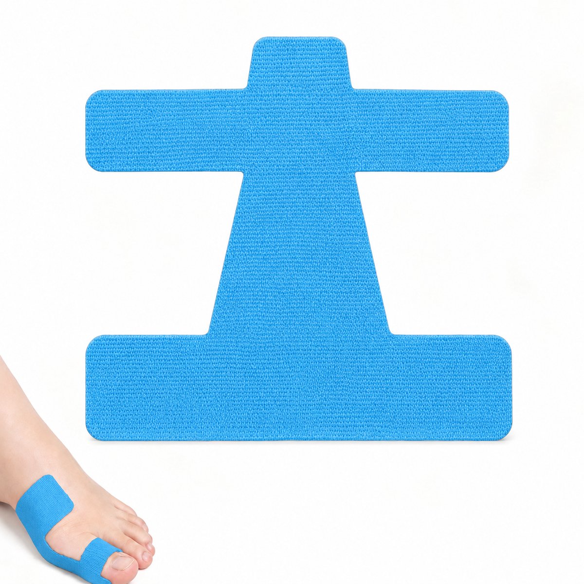 BOTC Hallux Valgus Correctietape - Orthopedische tape - 10stuks - Voorgeknipte Bunion Tape voor Grote Teen Correctie - Blauw