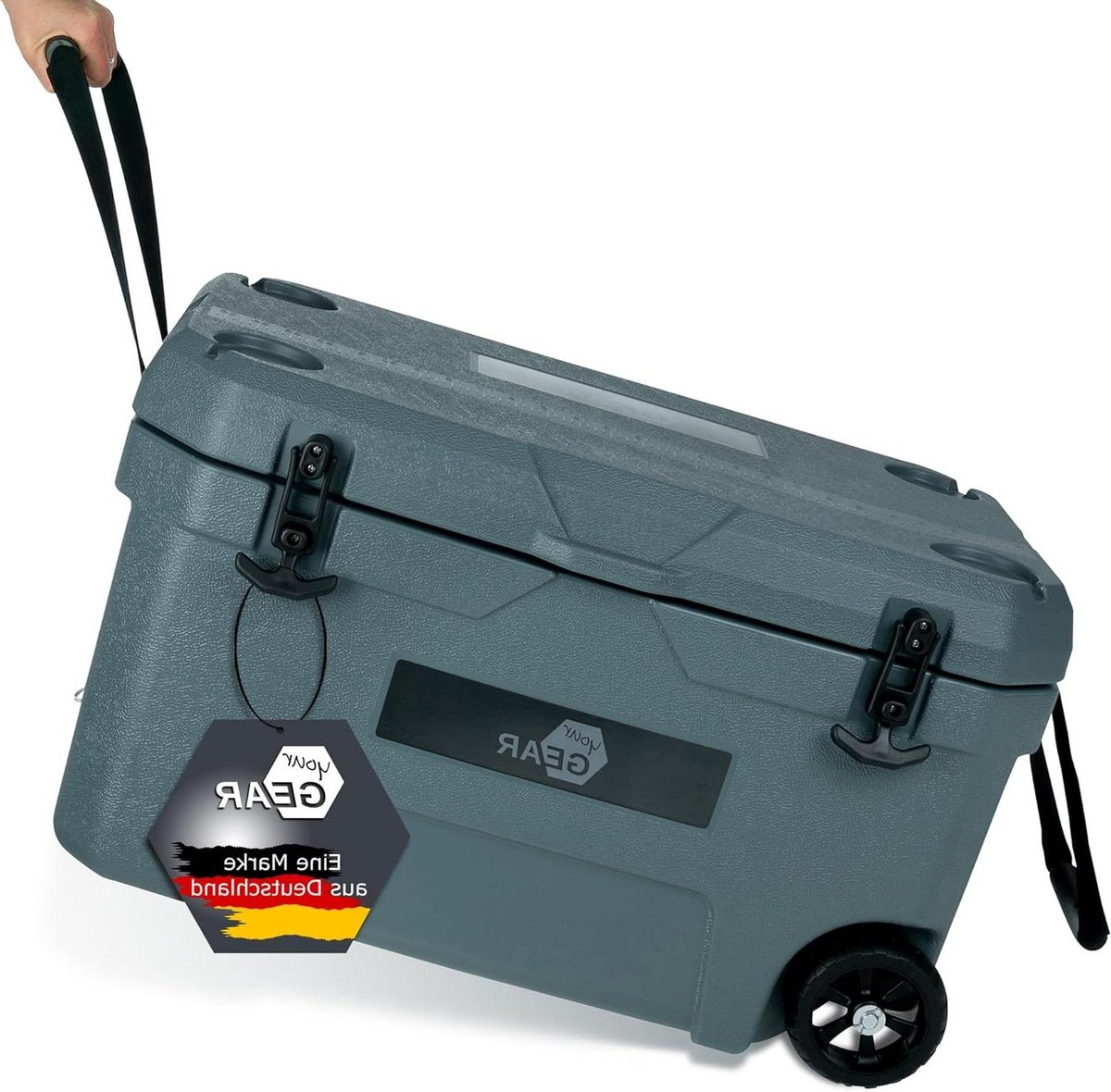 Koelbox - Isolatiebox - Outdoor Avonturen - 213 Uur Koeltijd - 50 Liter - Grijs Groen