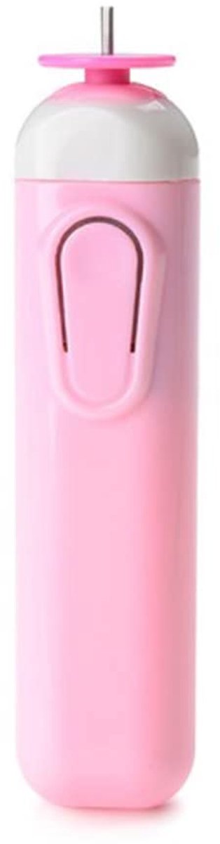 Elektrische pen voor quilling, papier, doe-het-zelf, gereedschap, stalen roller, krulpen, knutselen, papier (roze)