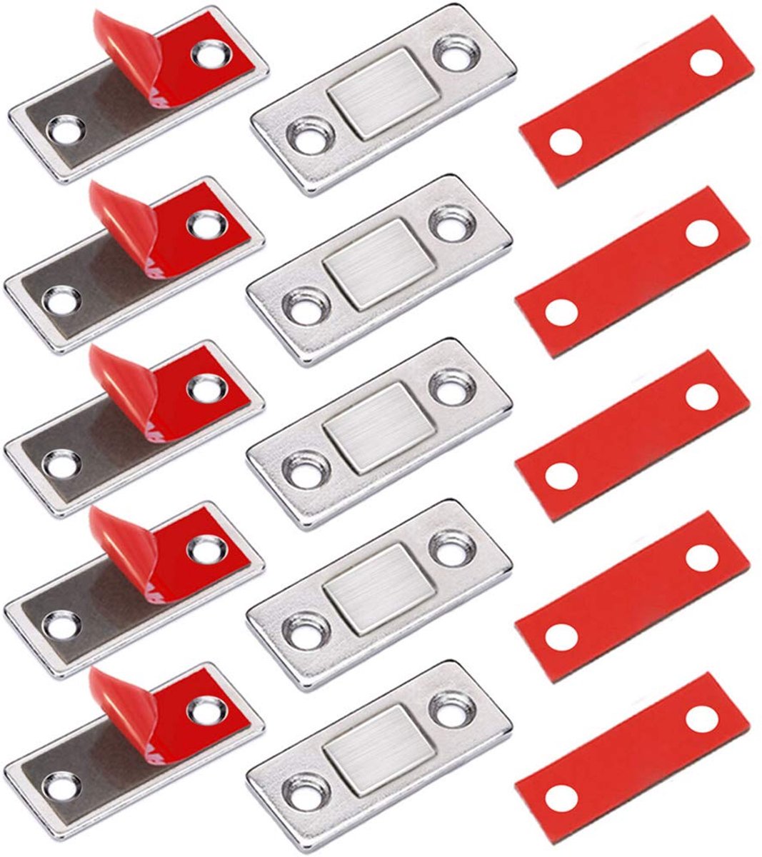 Deurmagneten voor kastdeuren, 5 Stuks, sterke magneetsluiting, kast, laden, magneet, deursluiter, deurmagneet, voor meubels, magneet, kastmagneet, zelfklevend, schuifdeursluiting Product Name