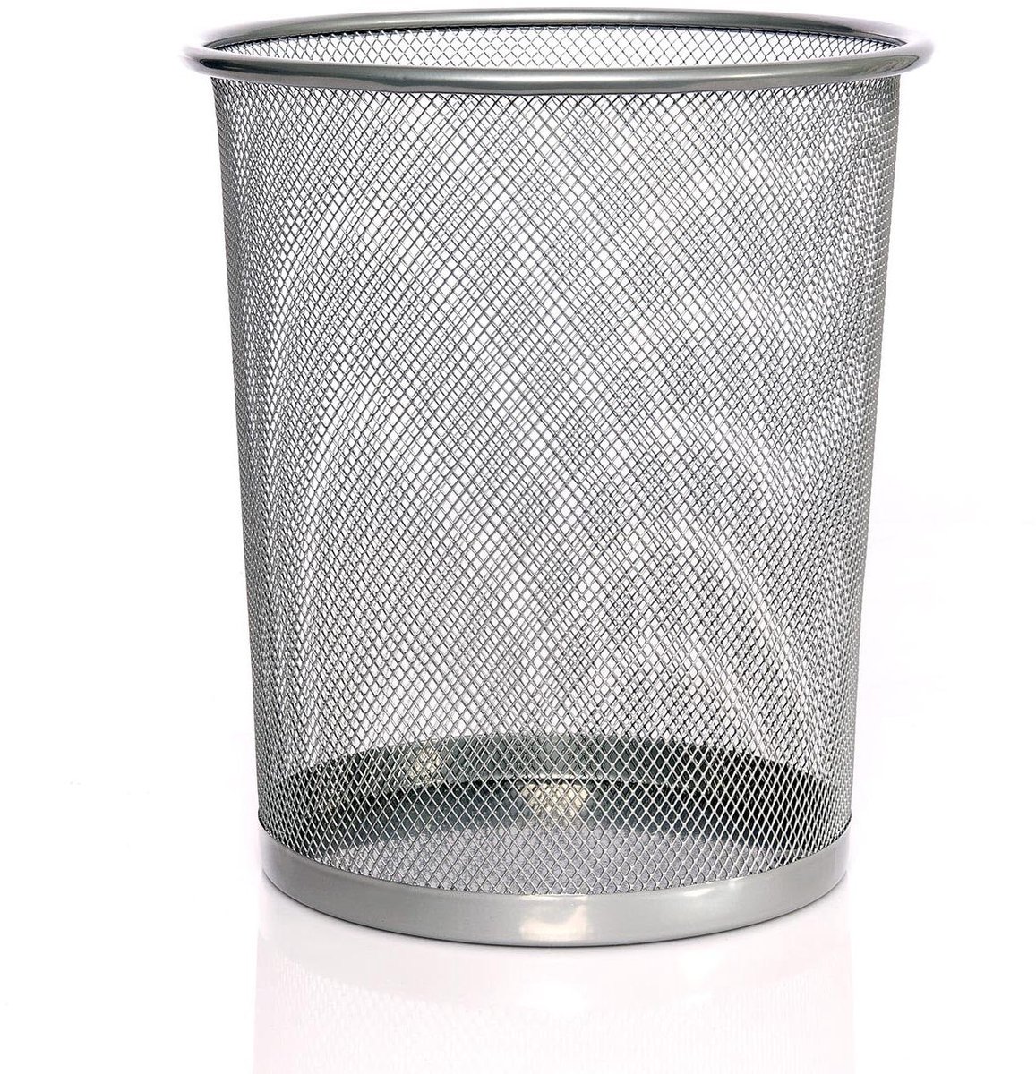 Prullenbak van draad - Afvalemmer papieremmer - Afval verzamelen - Tijdloos design - 10 liter - Zilver