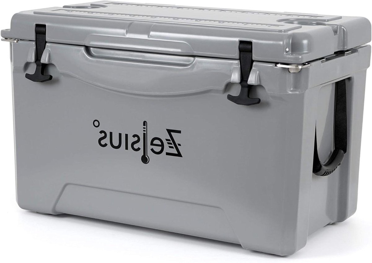 Koelbox - Draagbare Koeler - Outdoor Activiteiten - Luchtdichte Afdichting - 50 Liter - Grijs