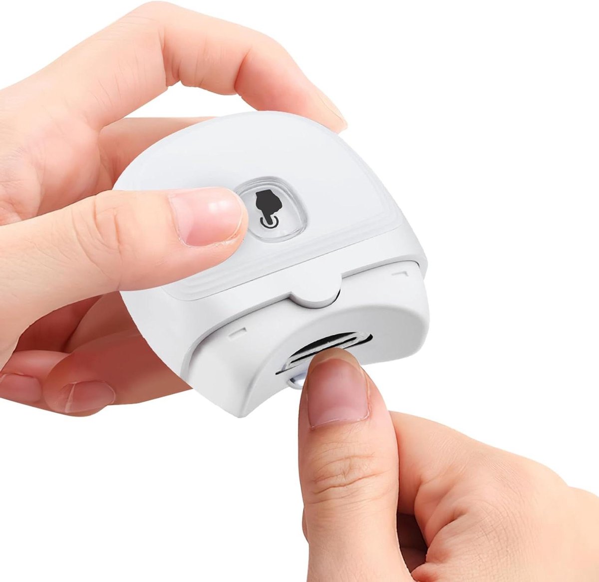 Automatische nagelknipper - Elektrische nagelvijl - Baby nagels verzorgen - Veilig gebogen ontwerp - USB oplaadbaar - Wit