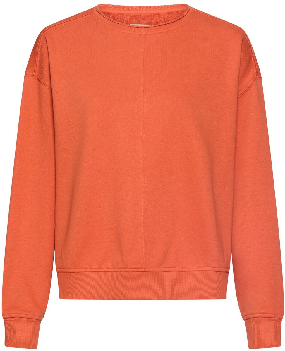 camel active Sweatshirt van katoenmix - Maat womenswear-XXL - Oranje