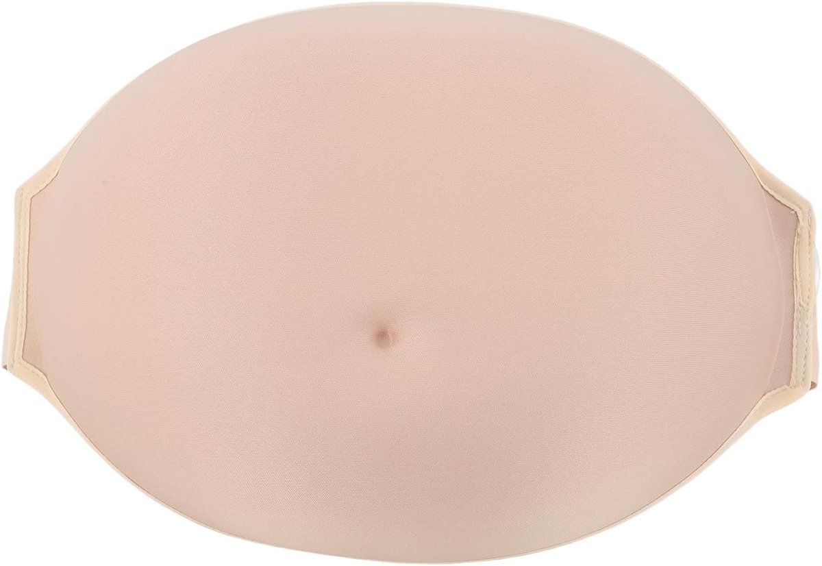 Zwangere Buik, Lichtgewicht Traagschuim Vulling Zacht Ademend Verstelbare Tailleriem, Kunstmatige Baby Bump Valse Zwangerschapsbuik voor Prestatie Prop Moederschap Cosplay