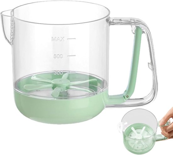 Eierroerbeker - Keukenmixer - Snel Mengen - Handgeperste Bediening - 16 cm - Groen van Eierroerbeker — afbeelding 5