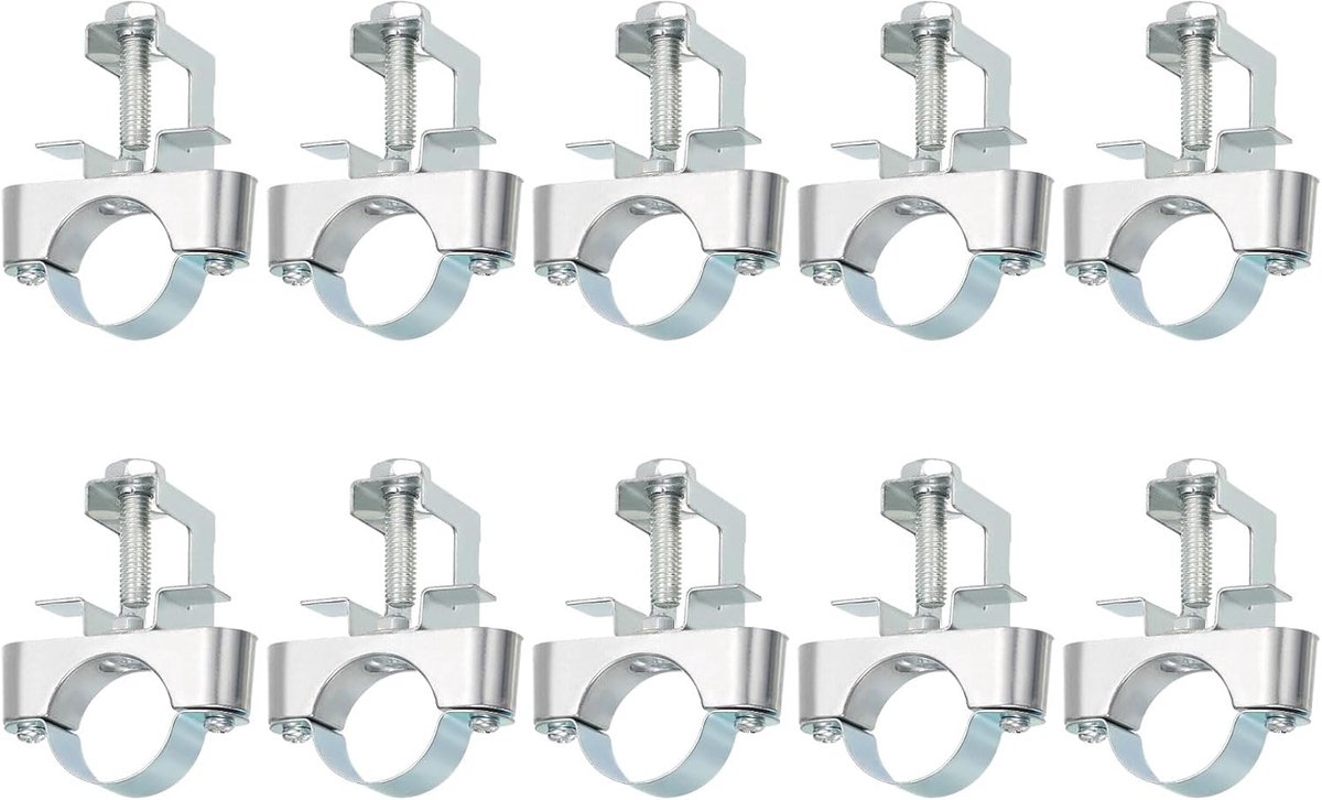 10 stuks buisklem met draagklem voor 1-1/4 inch (32 mm) buishouder kabelhouder voor I-drager, buis, kabel