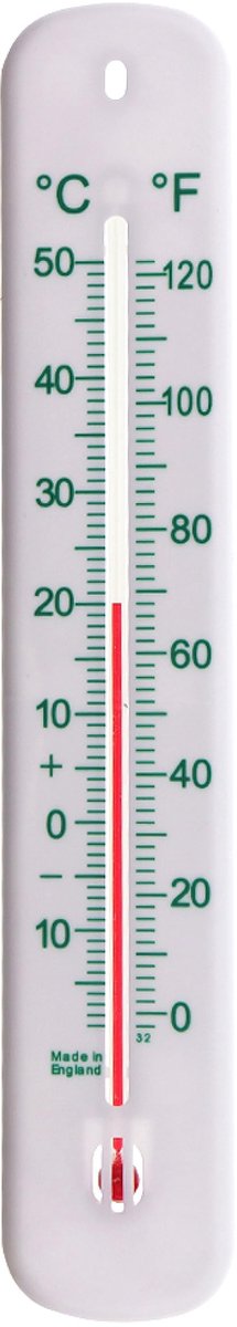 215mm Witte Kas Thermometer - Nauwkeurige Kamerthermometer Voor Huis Tuin - Kas Garage Kantoor Muur Indoor Outdoor