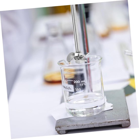 Roerstaafjes Mengstaafjes - Laboratorium Roerders - Experimenten Mengen - Stevig Roestvrij Staal - 2 Sets 3.9 cm - Zilver — afbeelding 3