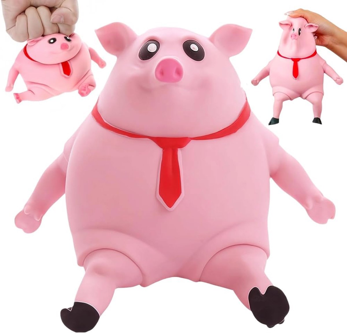 Varkentjes voor stressvermindering, anti-stress-speelgoed, varken, squish, aap, onverwoestbaar, varkens-stress-speelgoed, gorilla latex Pig Toys