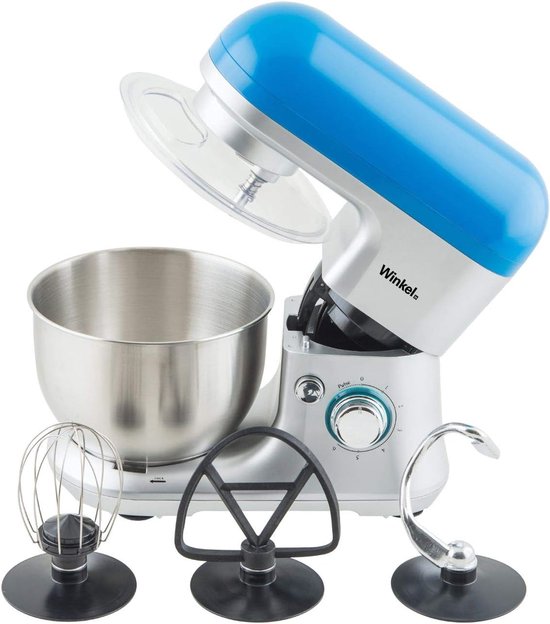 Krachtige Keukenmachine met Mengkom 4L en 6 Snelheden 650W Blauw van Merkloos — afbeelding 3