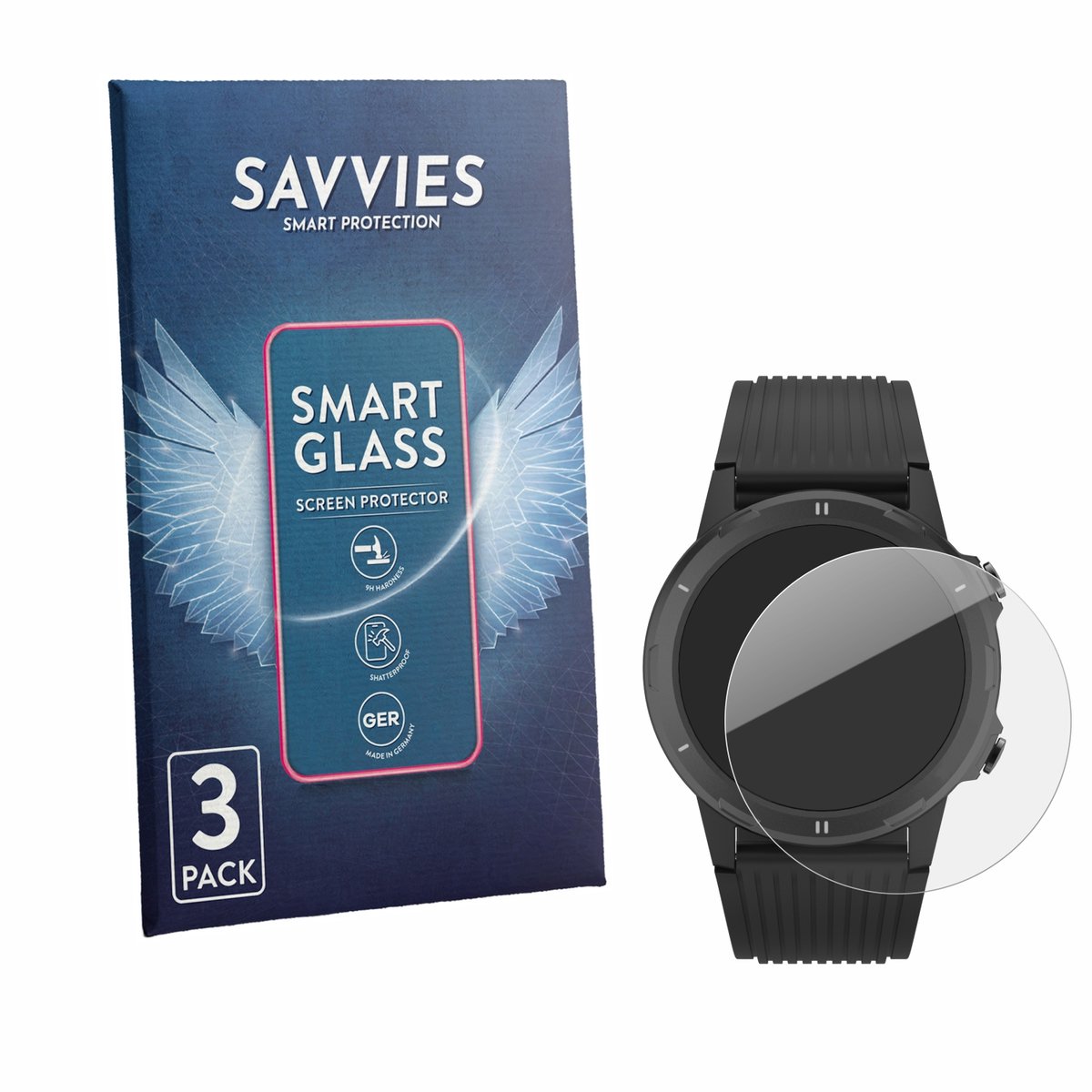 3 Stuks Savvies Screenprotector - geschikt voor Denver SW-351 - beschermfolie glas transparant