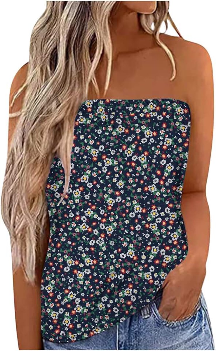 Strapless Tops voor Vrouwen UK Bandeau Vest Dames Boobtube Zomer Tops Asymmetrisch Ontwerp Van Voor Naar Rug Lichtgewicht en Ademend