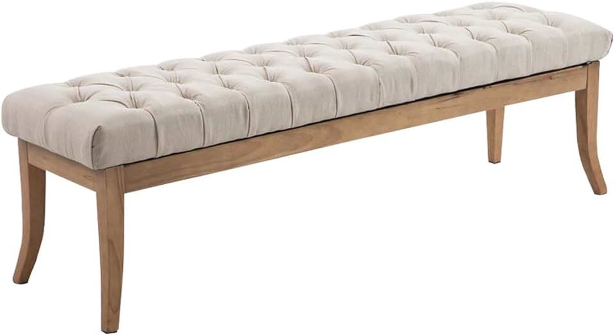 Ramses Bank - Stof, Kleur:creme, Maat:150 cm