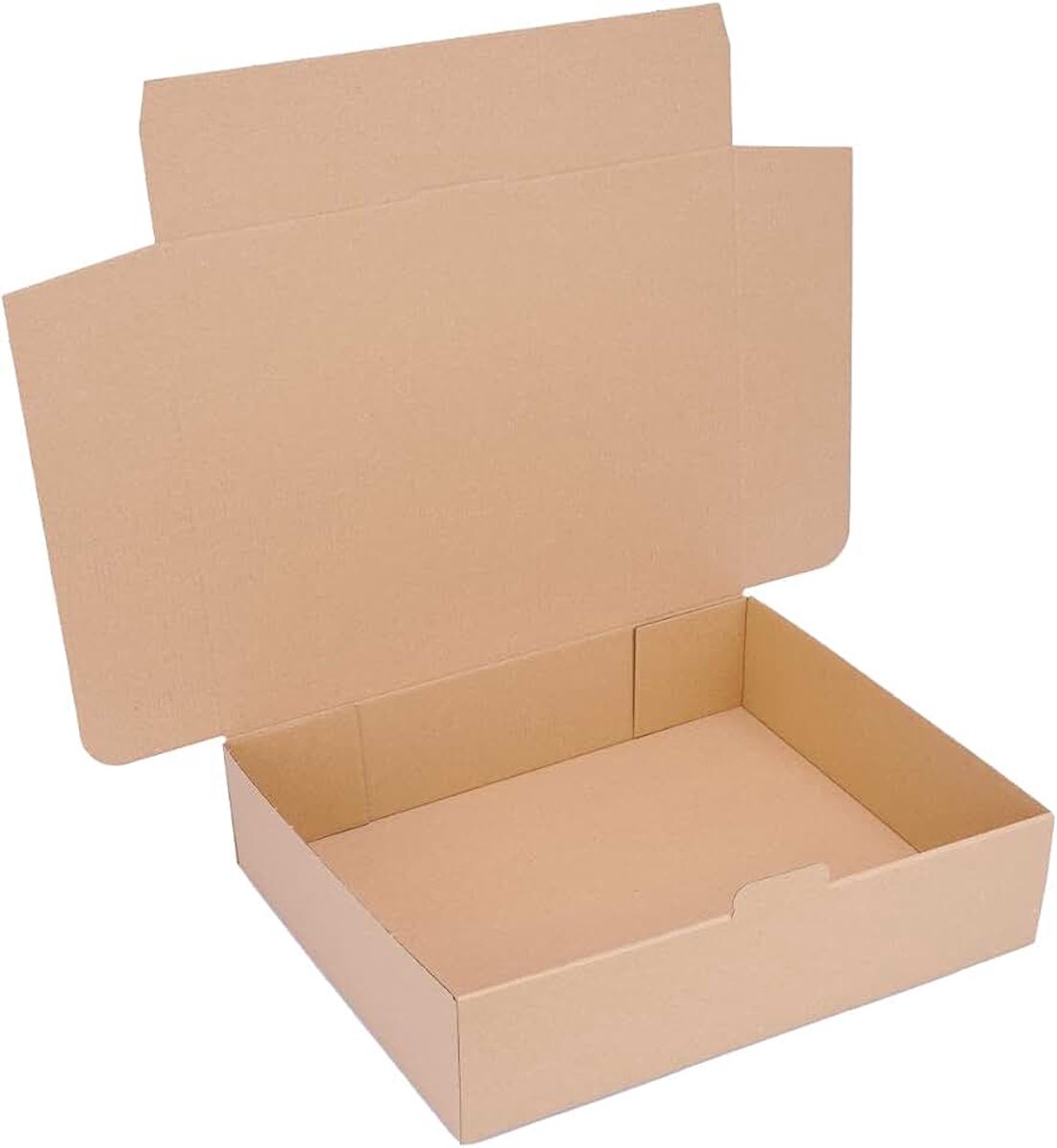 Verpacking vouwdozen 365 x 300 x 95 mm WP M bruin [Maat en aantal kiesbaar] 1-golfs verzendkarton 50 stuks
