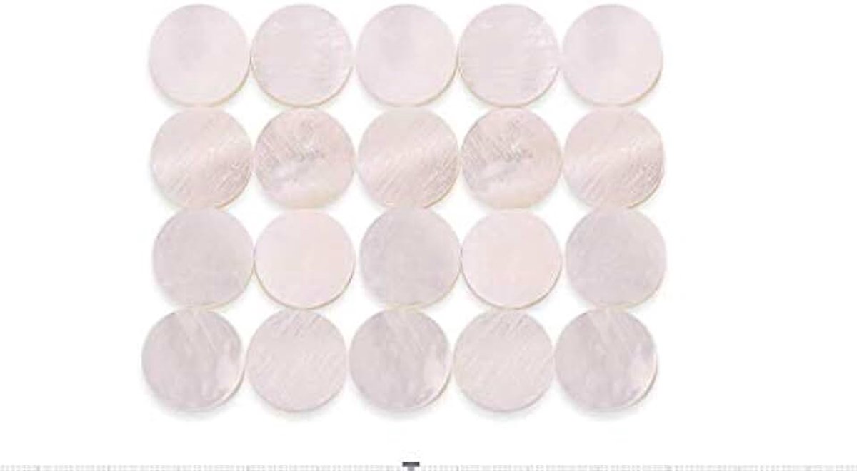 Dots, High-Precision 6mm Inlay Dots Markers, Fretboard Markers, Durable Material, for Guitar, Ukulele, Bass, Mandolin, Banjo, DIY Music Lovers, Professional Musicians, 20pcs