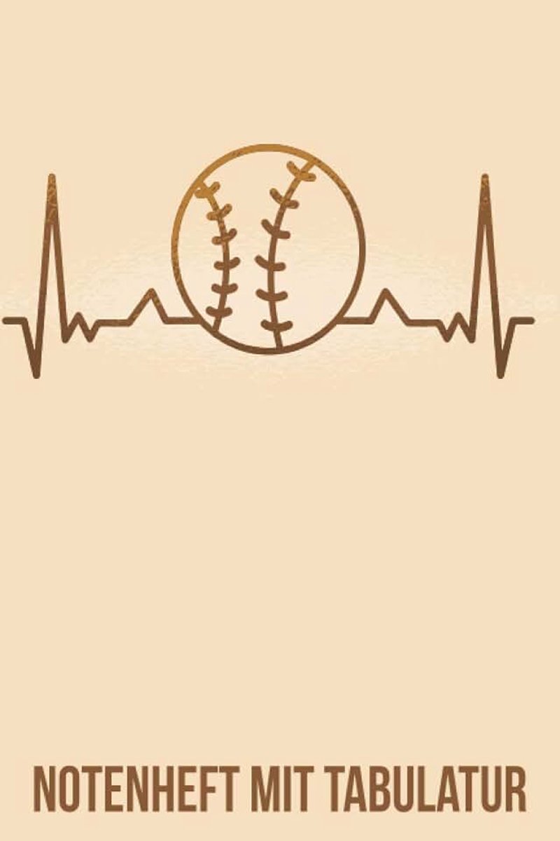 Mit TABULATUR: DIN A5 für Anfänger und Fortgeschrittene / Blanko NotenBlock / Leere Notenzeilen / Notensystem / für die Schule / Komponist / mit Tabulatur / Baseball Sport Fans