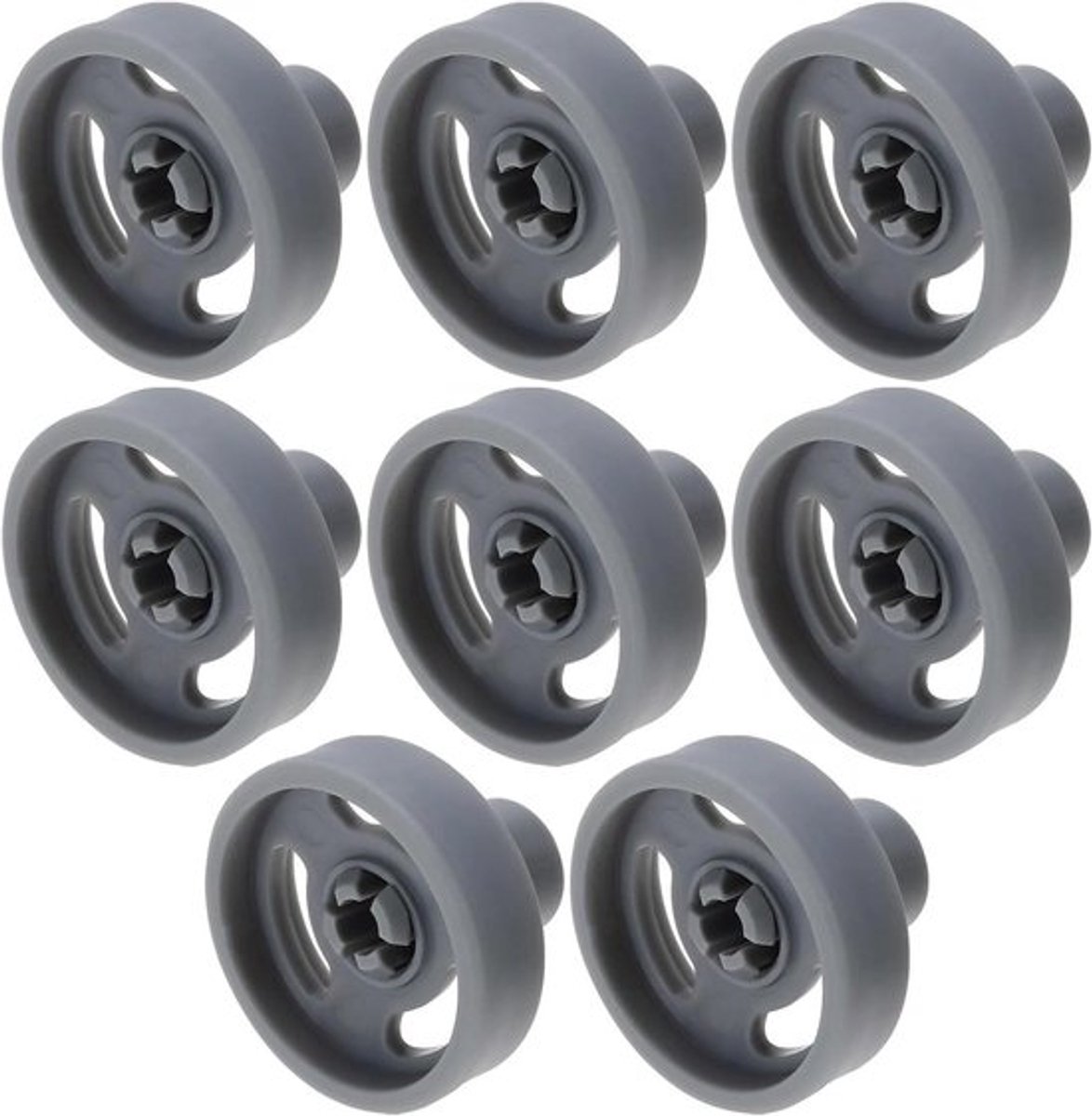 Vaatwasser Bestek Mand Lagere Roller Katrol - Onderdeel - WD12X10231 - 1263942 - AP3994981 - PS1481883 - Geschikt voor diverse modellen - Wit - Vaatwasser Mand Wiel