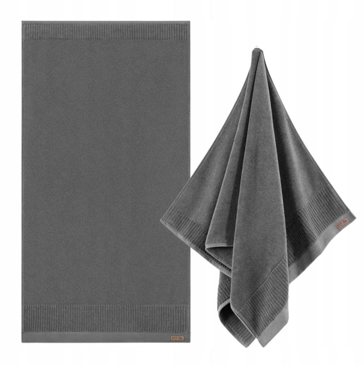 Zwoltex Porto Badhanddoek Grijs 100x150cm 600g - Biologisch Katoen