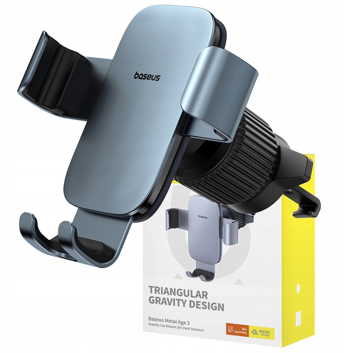 Baseus Gravity Autohouder voor Ventilatie - Stabiel & Compact
