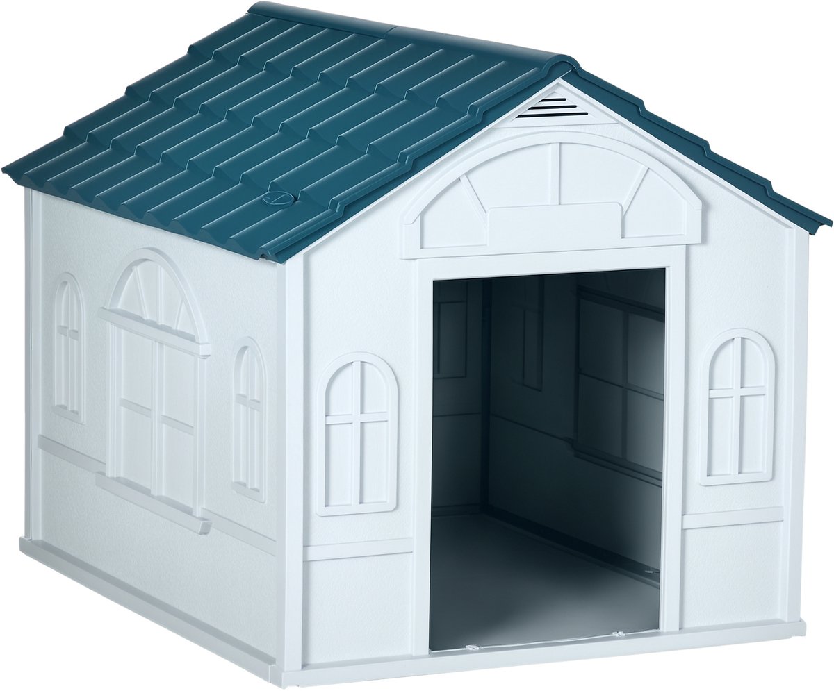 PawHut Hondenhok - PP - 84,2 x 98,2 x 82 cm - Blauw