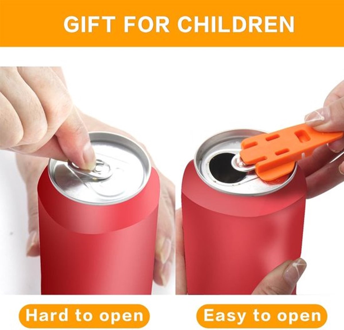 - Blikopener kunststof - Handige blikopener - Compact formaat - Blikjes openen - Draagbare blikopener - Geschikt voor aluminium blikjes - 6..
