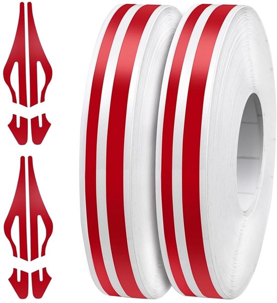1/2\" Rode Pinstripe Tape (9,8 m) - Duurzaam en UV-bestendig voor auto\'s, motoren en bootdecoratie