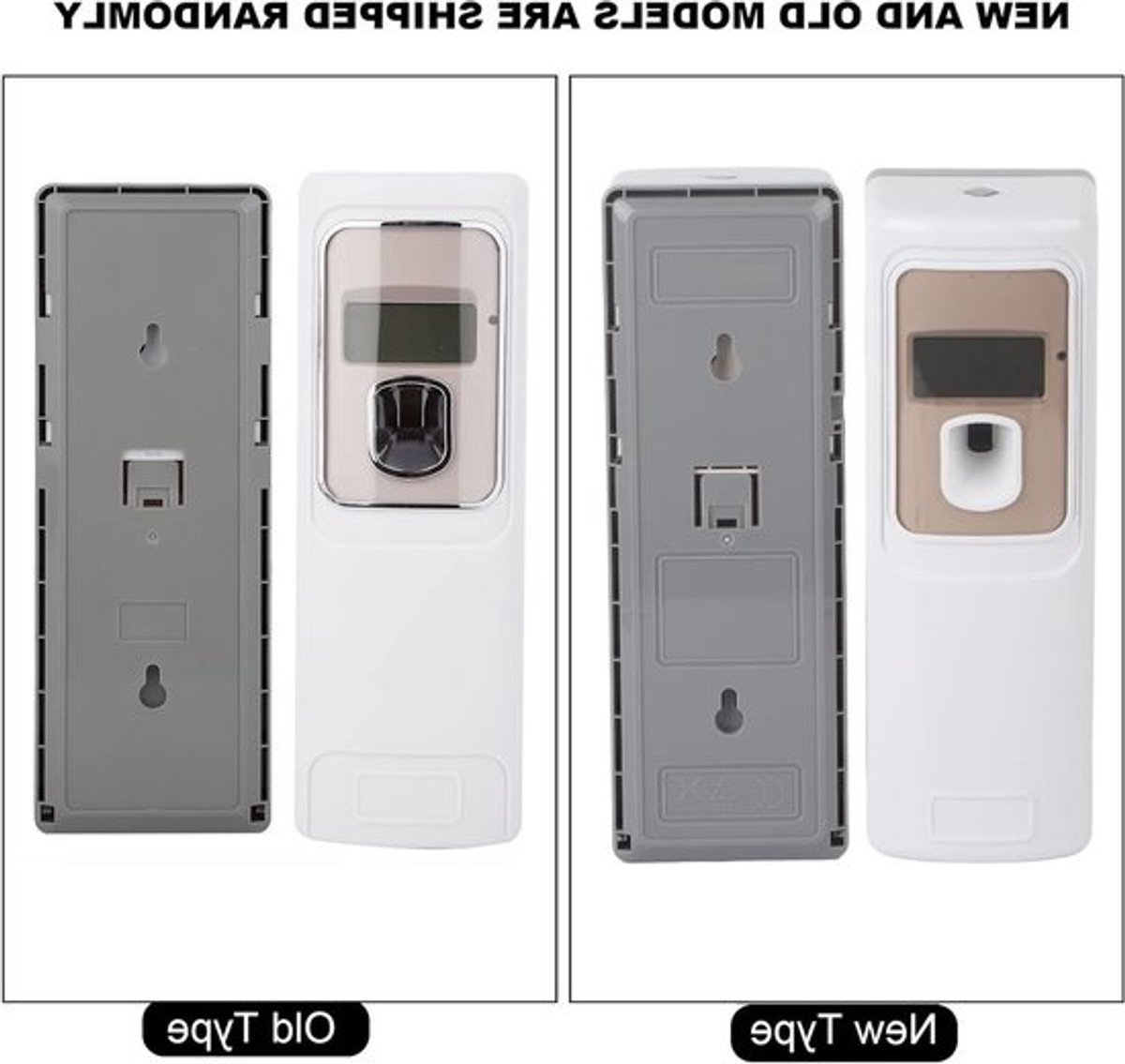 Automatische luchtverfrisser met LCD-display, wandmontage, geurverspreider voor thuis, hotel en kantoor