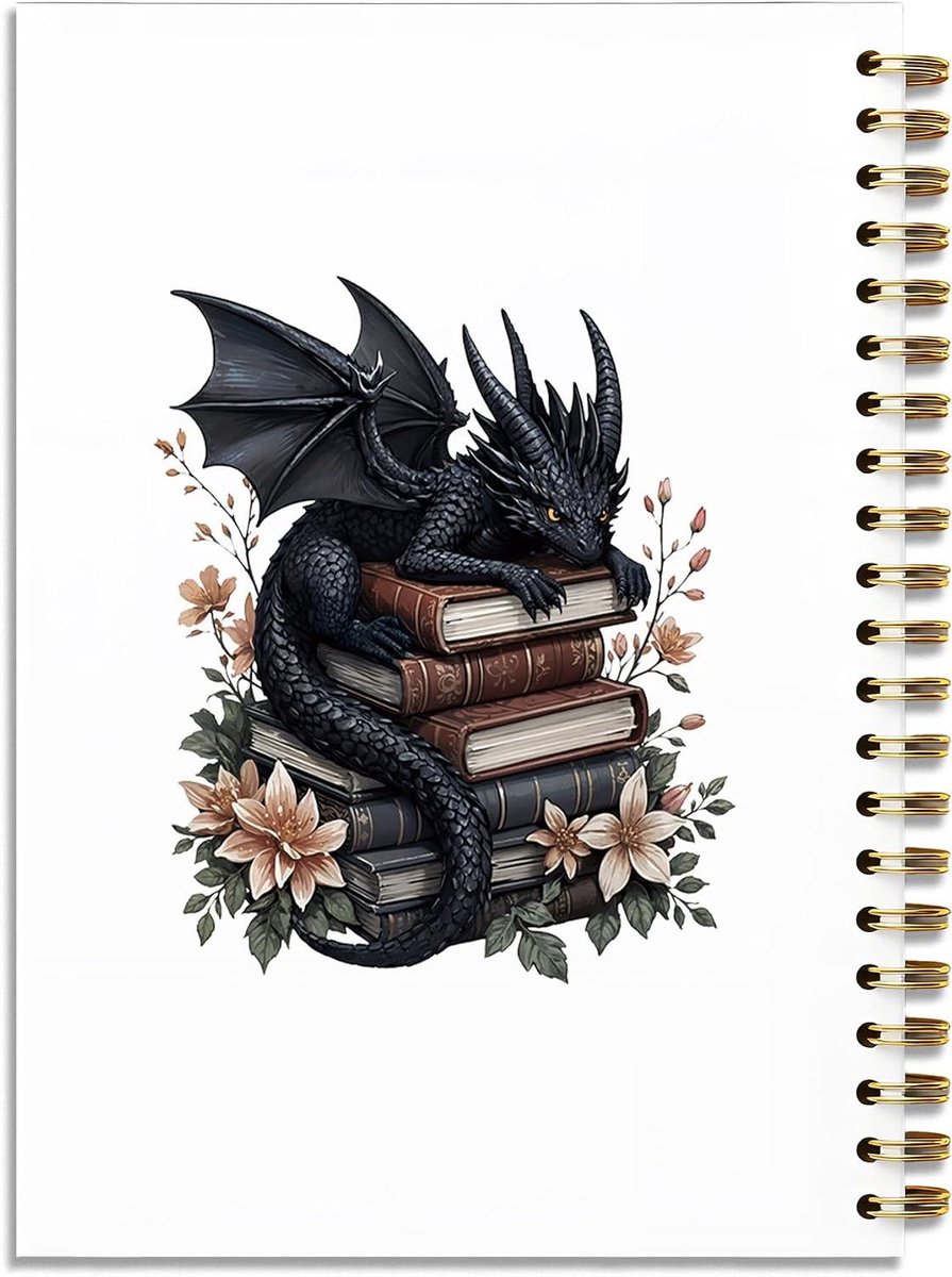 Notitieboek - Schrijfdagboek - Ideeën vastleggen - Stevige hardcover - 13 x 20 cm - Zwart