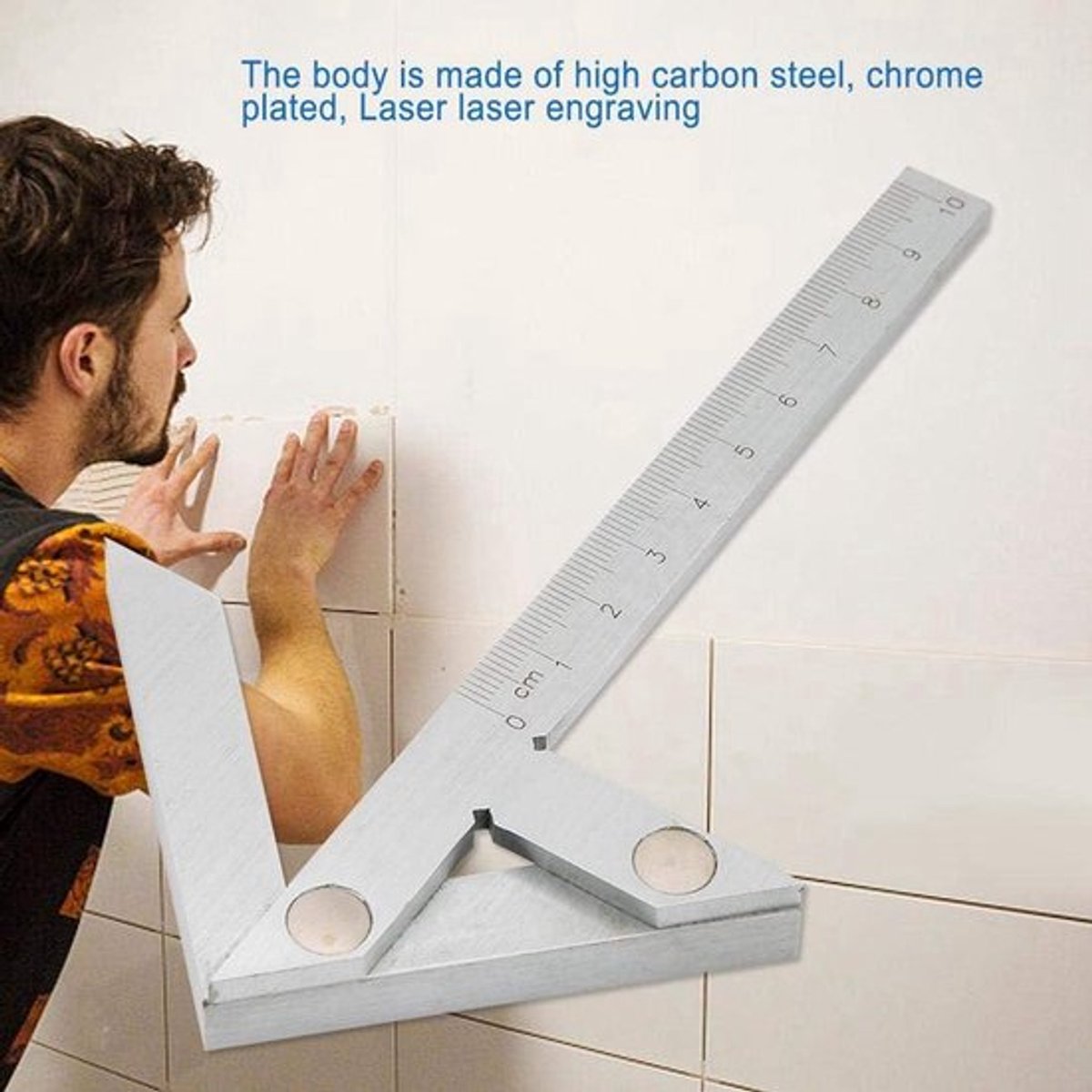 Middenmarkeringsmeter voor Precies Centreren van 100 x 70 mm - Framelinialen Inbegrepen