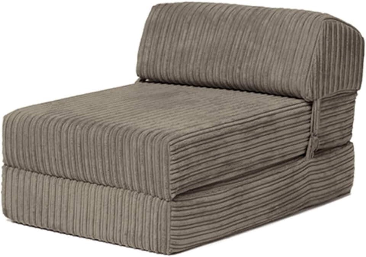 25 Jumbo Cord Opvouwbaar Matras | Zacht en Comfortabel Z Bed Stoel Sofa | Geweldig voor Gasten, Woonkamer en Slaapkamers | Lichtgewicht Slaapbankstoel Futon Matras | Draagbare Bedden (Staal)