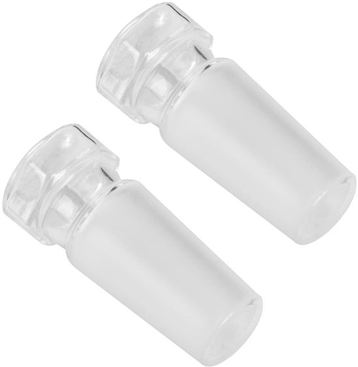 Set van 2 glazen stopcontacten, hexagonale glazen holle stop voor 24/40 buitenverbinding, ideaal voor laboratoriumgebruik en opslag van vloeistoffen