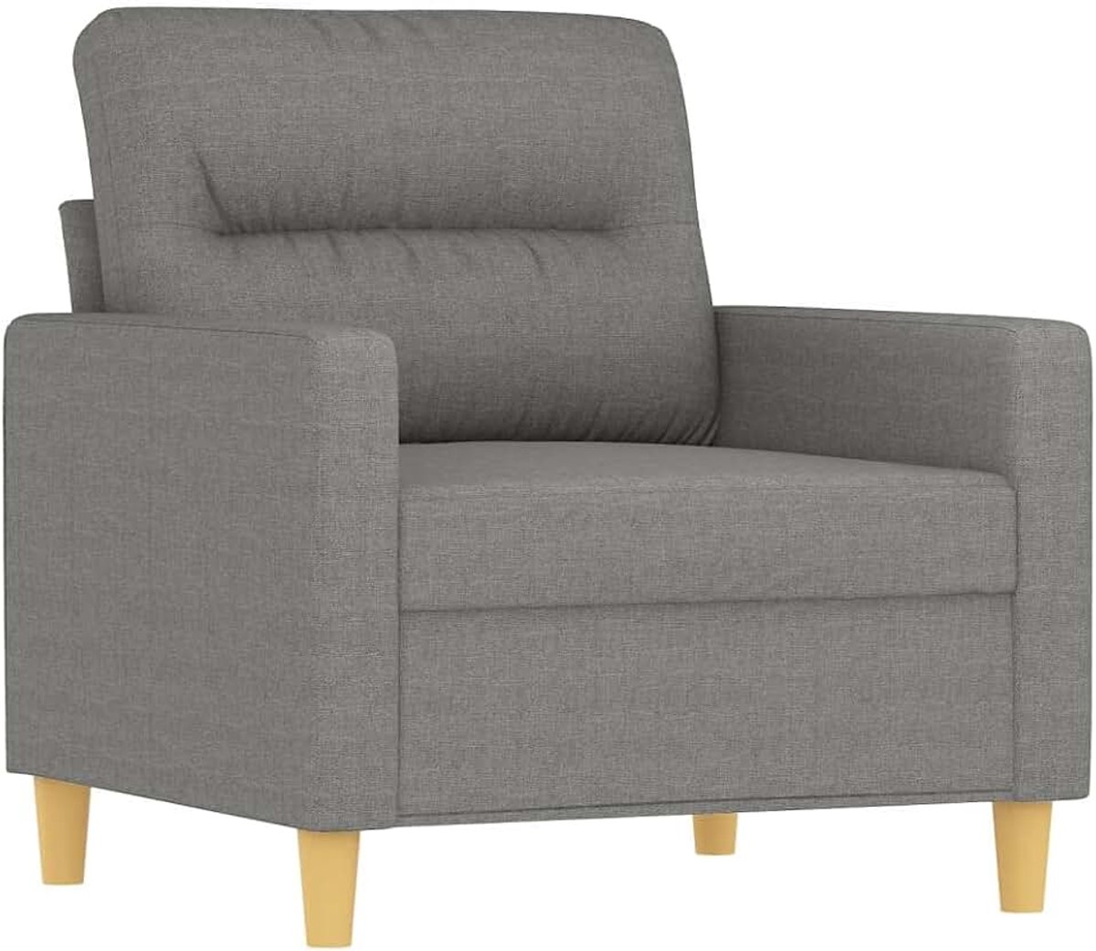 Donkergrijs, 60 cm, stof, woonkamerbank, kantoorbank, slaapkamerbank, loungebank voor woonkamer, slaapkamer, logeerkamer