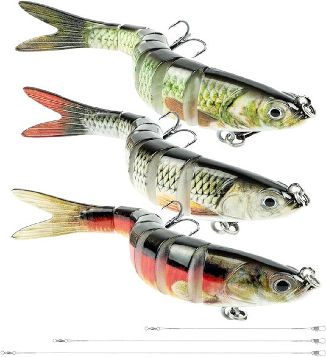 Set snoekvissen voor zoet en zout water hobbyvissers en professionals
