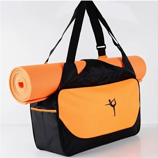 Sporttas - Gymtas Dames - Fitness en Yoga - Met Mat Houder - 30 Liter Capaciteit - Zwart — afbeelding 4