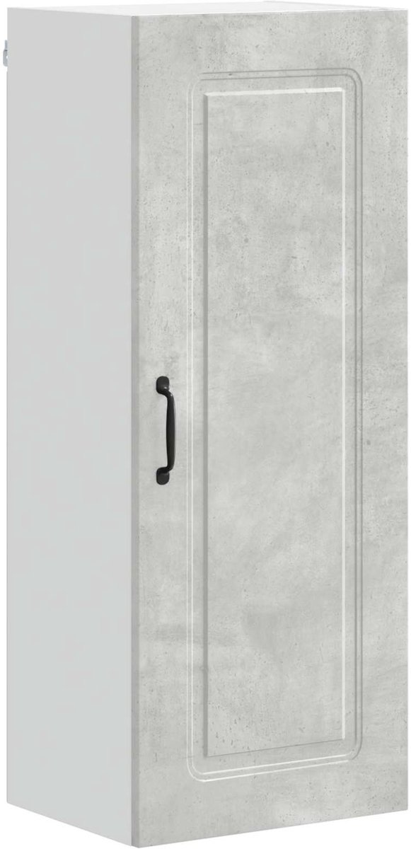 vidaXL - Vaatwasserpaneel - Kalmar - Beton - Grijs - 40 - x - 31 - x - 100 - cm